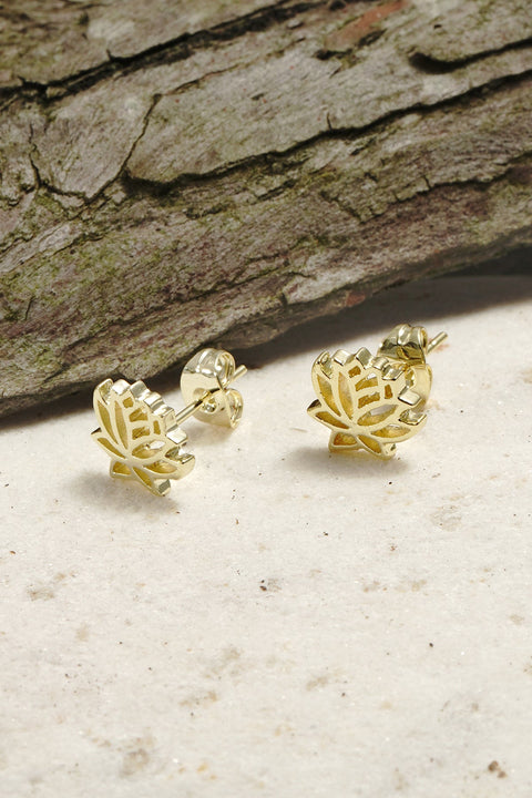 Lotus Post Earrings - GF