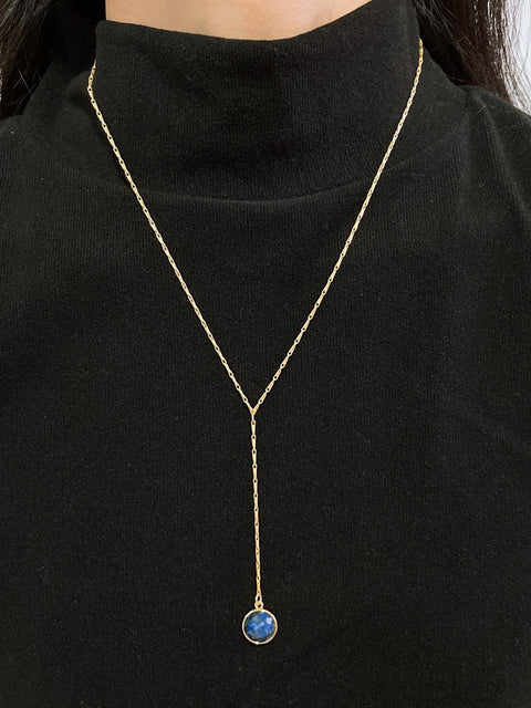 Lapis Y Necklace - GF