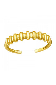 18k Vermeil Adjustable Bars Toe Ring - VM