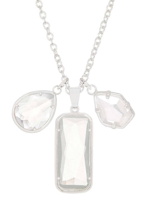 Moonstone Crystal Pendant Necklace - SF