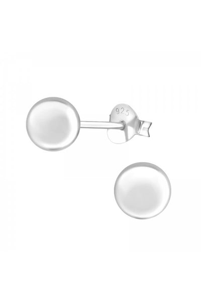 Sterling Silver Ball 6mm Ear Studs - SS