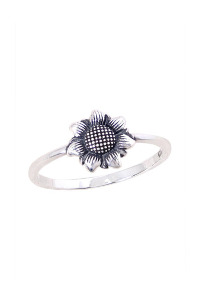 Sterling Silver Sunflower Ring - SS