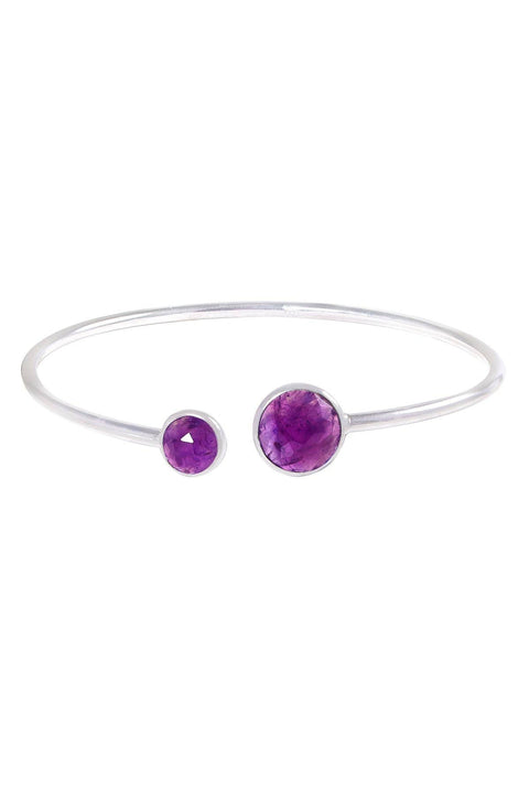 Amethyst Orbit Cuff Bracelet - SF