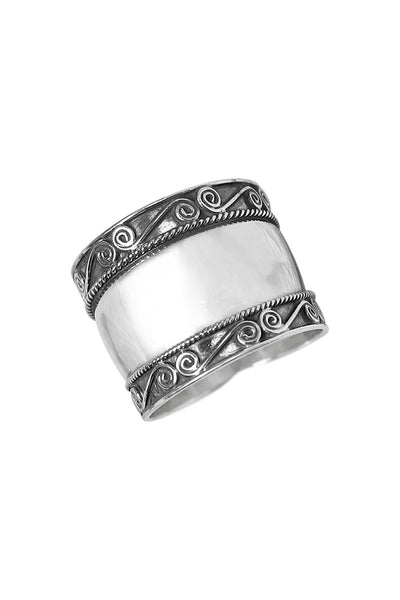 Sterling Silver Bali Ring - SS