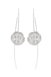 Lilly Flower Threader Earrings - SF