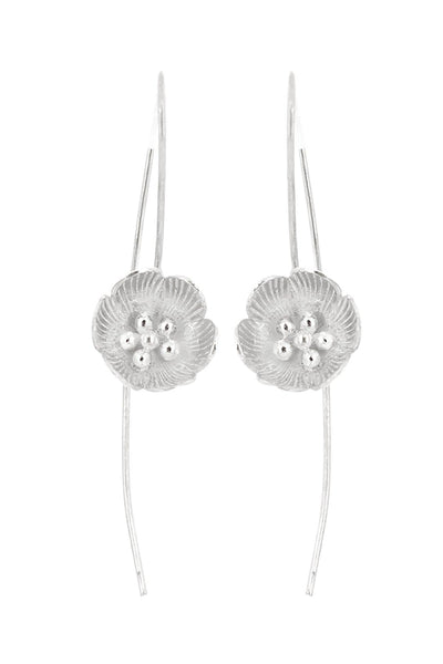 Lilly Flower Threader Earrings - SF