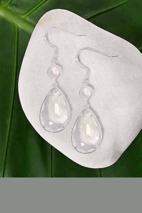 Moonstone Crystal Stephanie Earrings - SF