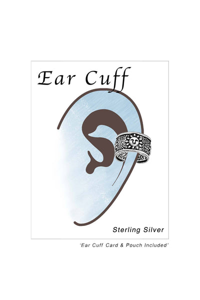 Sterling Silver Sun Ear Cuff - SS