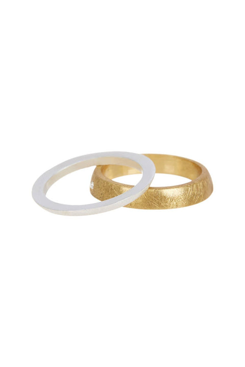 Two Tone Stack Ring Set - SF/GF