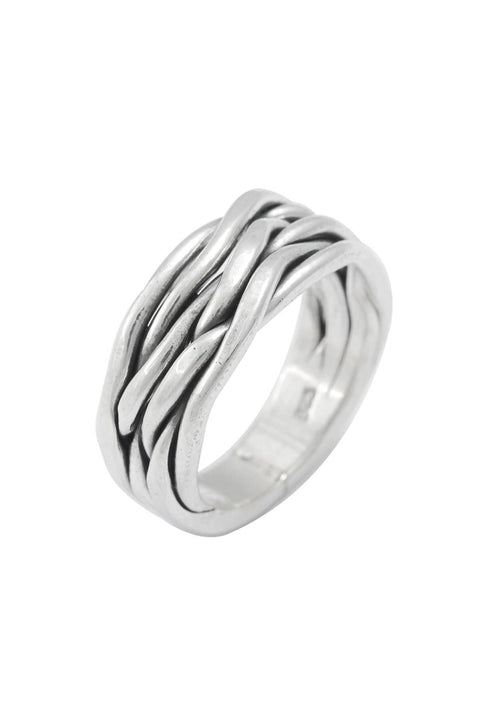 Weave Texture Band Ring - SF