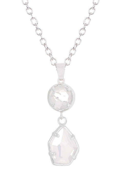 Moonstone Crystal Pendant Necklace - SF