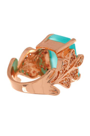 Amazonite Crystal Garden Ring - SF