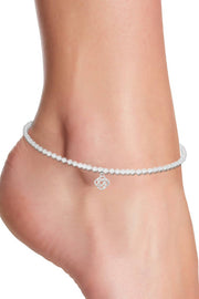 Celtic Knot Charm Beaded Anklet - SF