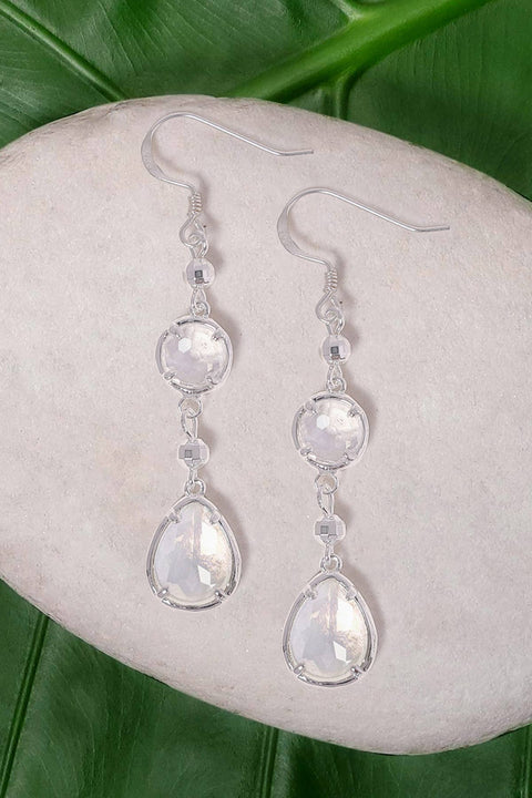 Moonstone Crystal Zana Earrings - SF