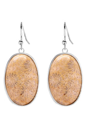 Lily Fossil Statement Earrings - SF