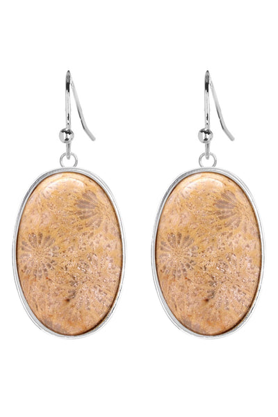 Lily Fossil Statement Earrings - SF