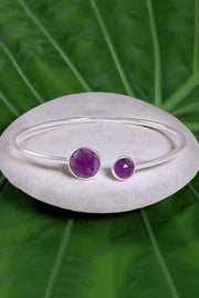 Amethyst Orbit Cuff Bracelet - SF