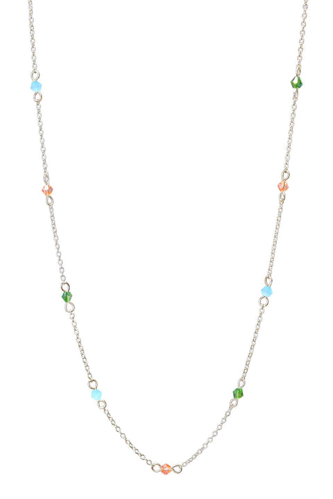 Mixed Austrian Crystal Station Necklace - SF