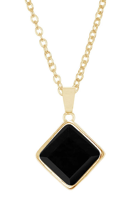 Black Onyx Rachel Pendant Necklace - GF