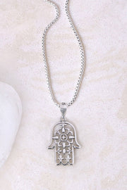 Hamsa Pendant Necklace - SF