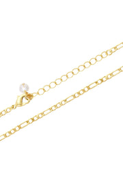 14k Gold Plated 3mm Figaro Chain - GP