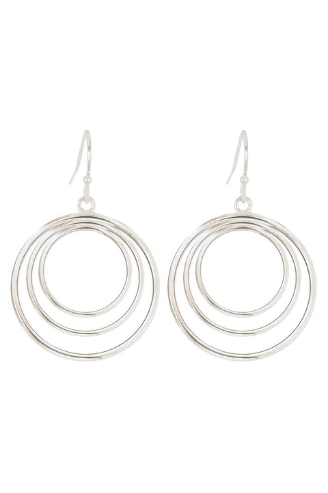 Circle in Circle Drop Earrings - SF