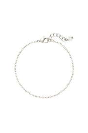 Silver Plated 2mm Cable Chain Bracelet - SP