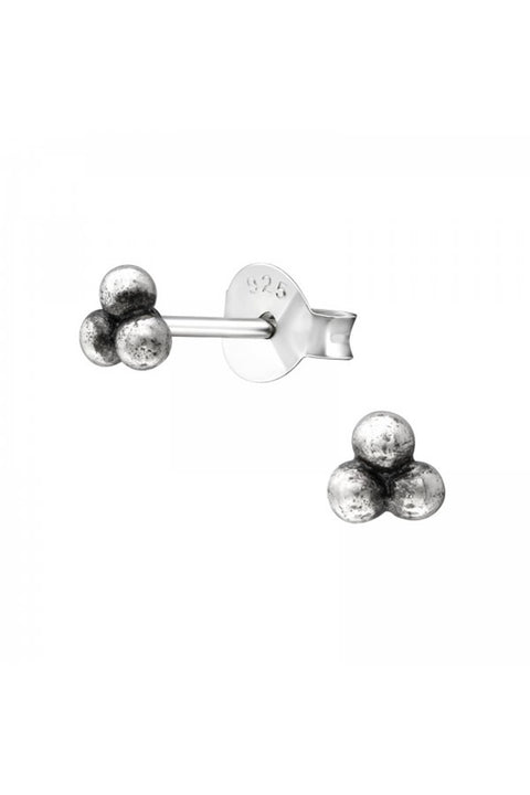 Sterling Silver Geometric Ear Studs - SS