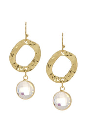 Statement Earrings In Moonstone Crystal - GF