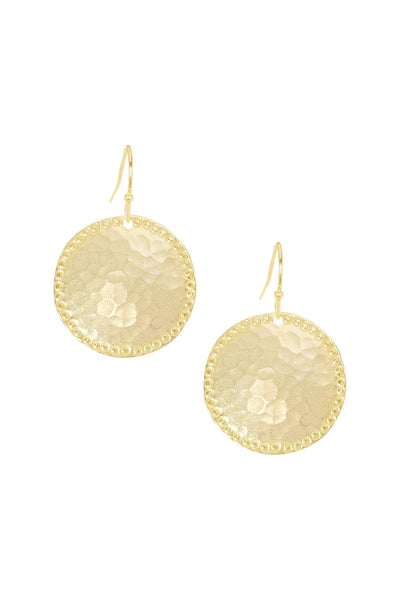 Hammered Texture Goa Earrings - GF