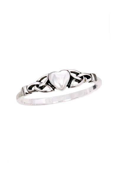 Sterling Silver Celtic Heart Ring - SS