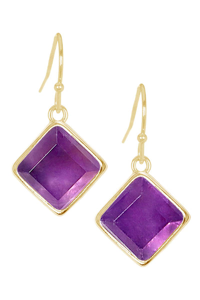 Amethyst Rachel Drop Earrings - GF