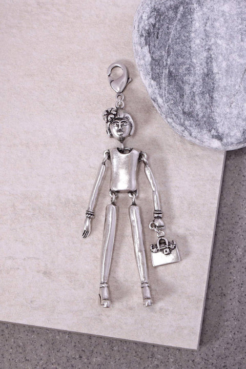 Jennifer Moveable Doll Charm Pendant - SF