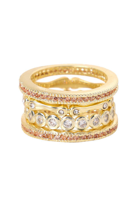 CZ Stack Ring Set - GF