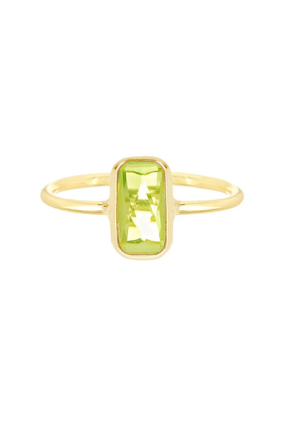 Peridot Crystal Mon Petit Amor Ring - GF