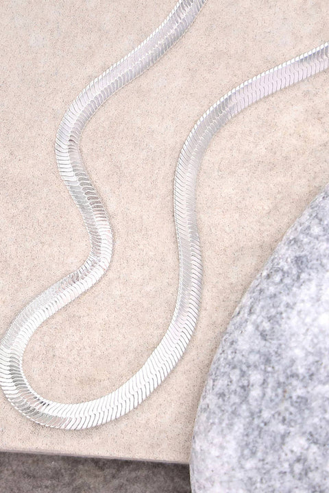 Silver Plated 3mm Magic Herringbone Chain - SP