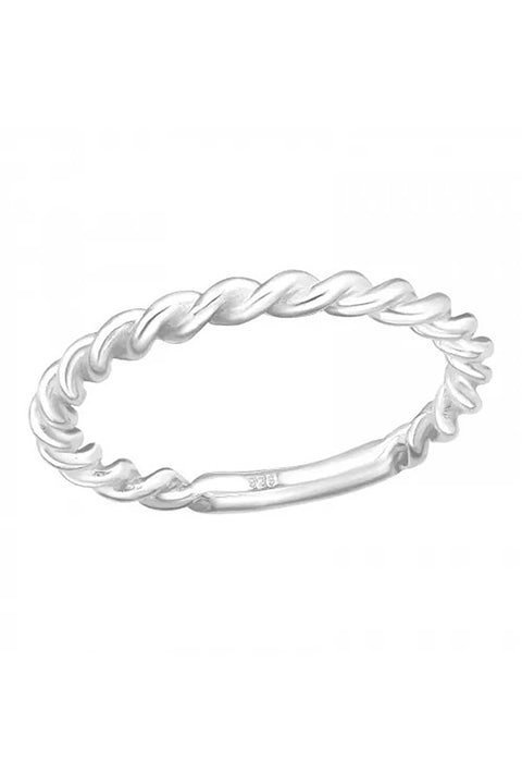 Sterling Silver Rope Ring - SS