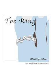 Sterling Silver Vine Adjustable Toe Ring - SS