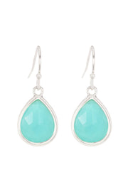 Amazonite Crystal Teardrop Earrings - SF