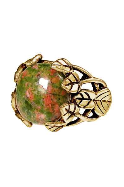 Unakite Garden Ring In - GF