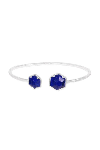 Lapis Octagon Cuff Bracelet - SF