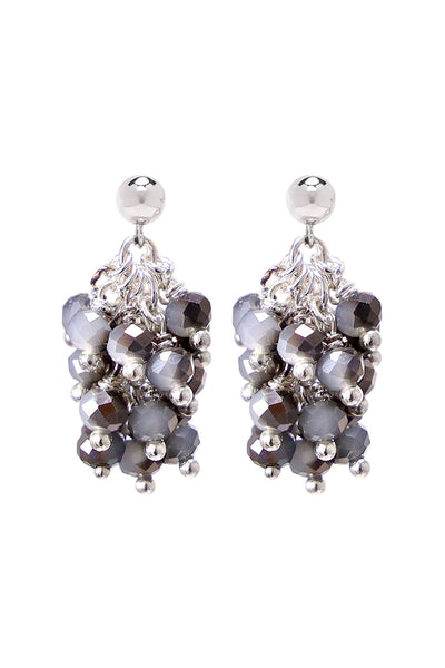 Austrian Crystal Post Dangle Earrings - SF