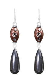 Hematite Drop Earrings - SF