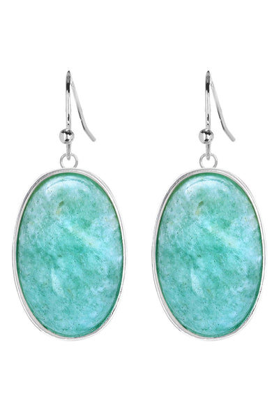 Amazonite Statement Earrings - SF