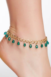 Austrian Crystal Charm Anklet - GF