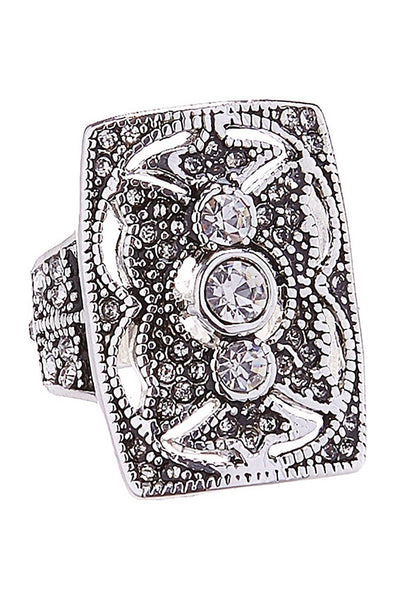 Art Deco CZ Statement Ring - SF