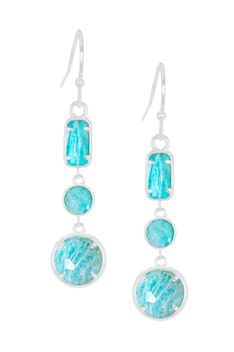 Amazonite Drop Earrings - SF