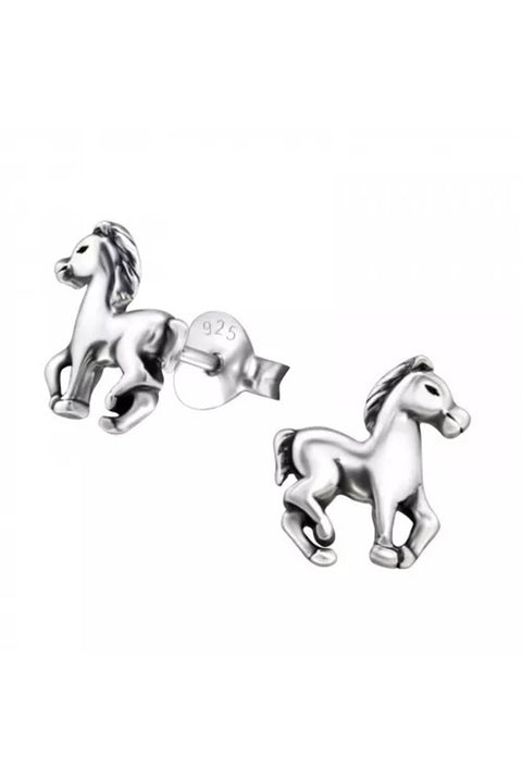 Sterling Silver Horse Ear Studs - SS