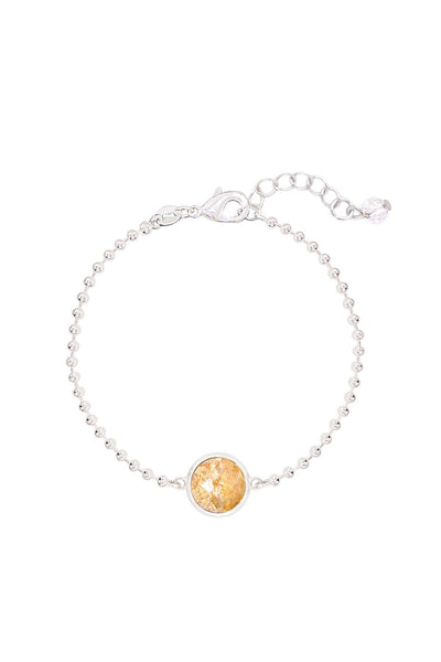 Lily Fossil Beaded Charm Bracelet - SF