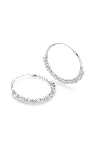 Sterling Silver Olivia Hoop Earrings - SS